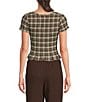 Evolutionary Striped Short Sleeve Ruched Top - Image 2