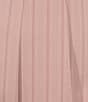 Evolutionary Twill Pleated Stripe Square Neck Drop Waist Dress, Color:Rose - Image 3