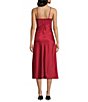 Evolutionary V-Neck Sleeveless Satin Lace Dress - Image 2