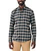 Color:Granite Canyon Plaid - Image 1 - All Time Plaid Performance Stretch Long Sleeve Woven Shirt