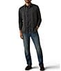 Faherty Big & Tall Coastline Knit Check Long Sleeve Woven Shirt - Image 3