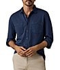 Faherty Big & Tall Field Knit Utility Long Sleeve Woven Shirt - Image 1