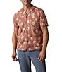 Faherty Breeze Camp Tree Print Short Sleeve Woven Shirt - Image 4
