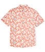 Color:Ginger Floral - Image 1 - Breeze Floral Print Short Sleeve Woven Shirt