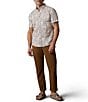 Faherty Breeze Palm Leaf Print Short Sleeve Woven Shirt - Image 3