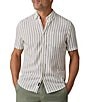 Faherty Breeze Stripe Short Sleeve Woven Shirt - Image 1