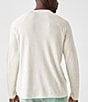 Color:Ivory Heather - Image 2 - Cloud Heather Long Sleeve Henley T-Shirt