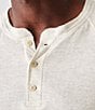 Color:Ivory Heather - Image 3 - Cloud Heather Long Sleeve Henley T-Shirt