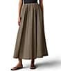 Faherty Coastal Poplin Elastic Wiast A-Line Maxi Skirt - Image 1
