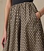 Faherty Coastal Poplin Elastic Wiast A-Line Maxi Skirt - Image 4