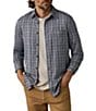 Faherty Coastline Knit Long Sleeve Small Plaid Woven Shirt - Image 1