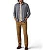 Faherty Coastline Knit Long Sleeve Small Plaid Woven Shirt - Image 3