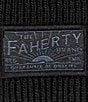 Faherty Core Logo Beanie, Color:Black - Image 3