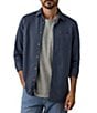 Faherty Costa Pique Long Sleeve Woven Shirt - Image 1