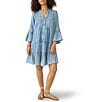 Faherty Dream Organic Cotton Gauze Tiered Kasey Dress - Image 1
