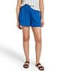Color:Strong Blue - Image 1 - Dream Cotton Mid Rise Pull-On Gauze Short