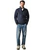 Faherty Epic Quilted Knit Pullover, Color:Navy Melange - Image 3