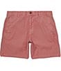 Faherty Essential Stretch Twill 8#double; Inseam Shorts, Color:Seapoint Red - Image 1