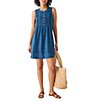 Faherty Isha Organic Cotton Banded Crew Neck Sleeveless Dress,Specials : American Fashion Style Bags On Sale