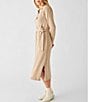 Color:Oatmeal Heather - Image 3 - Jackson Belted Midi Sweater Dress