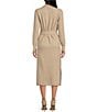 Color:Oatmeal Heather - Image 2 - Jackson Belted Midi Sweater Dress