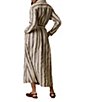 Faherty Julia Linen Blend Striped Spread Collar Long Sleeve Button Front Dress - Image 2