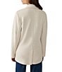 Faherty Organic Cotton Blend Knit Inlet Notch Collar Long Sleeve Blazer, Color:Oatmeal Melanage - Image 2