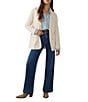 Faherty Organic Cotton Blend Knit Inlet Notch Collar Long Sleeve Blazer, Color:Oatmeal Melanage - Image 3