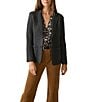 Faherty Organic Cotton Blend Knit Inlet Notch Collar Long Sleeve Blazer - Image 1