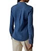 Faherty Knit Point Collar Long Sleeve Shirt - Image 2