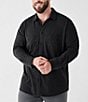 Color:Washed Black - Image 1 - Knit Seasons Long-Sleeve Woven Shirt