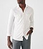 Color:White - Image 1 - Knit Seasons Long-Sleeve Woven Shirt