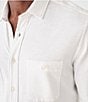 Color:White - Image 3 - Knit Seasons Long-Sleeve Woven Shirt