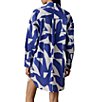 Faherty Kova Leaf Print Spread Collar Long Sleeve Button Front Shirt - Image 2