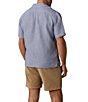 Faherty Laguna Linen Stripe Short Sleeve Woven Camp Shirt - Image 2