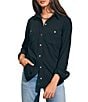 Color:Heathered Black Twill - Image 4 - Legend Long Sleeve Button Front Shirt