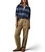 Faherty Legend Rugby Knit Stripe V-Neck Long Sleeve Top - Image 3