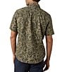 Faherty Linen Blend Floral Breeze Printed Short Sleeve Button Front Woven Shirt - Image 2