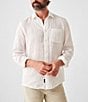 Color:White - Image 1 - Linen Laguna Long Sleeve Woven Shirt
