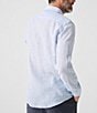 Color:Summer Stripe - Image 2 - Linen Laguna Stripe Long Sleeve Woven Shirt