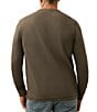 Faherty Long Sleeve Waffle Henley Shirt - Image 5