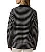 Faherty Miramar Linen Blend V-Neck Collared Long Sleeve Sweater - Image 2