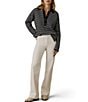 Faherty Miramar Linen Blend V-Neck Collared Long Sleeve Sweater - Image 3