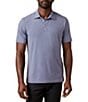 Faherty Movement Coral Stripe Short Sleeve Polo Shirt - Image 1