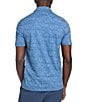 Color:Horizon Blue Frond Print - Image 2 - Movement Frond Print Short Sleeve Polo Shirt