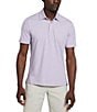 Color:Faded Lilac Heather - Image 1 - Movement Heather Short Sleeve Polo Shirt