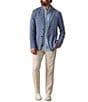 Faherty Movement Linen Blazer, Color:Storm Windowpane - Image 3
