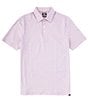 Color:Rose Water - Image 1 - Movement Thin Stripe Short Sleeve Polo Shirt