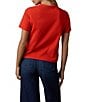 Faherty Organic Cotton Knit Crew Neck Short Sleeve Tee - Image 5