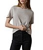 Faherty Organic Cotton Knit Crew Neck Short Sleeve Tee - Image 4